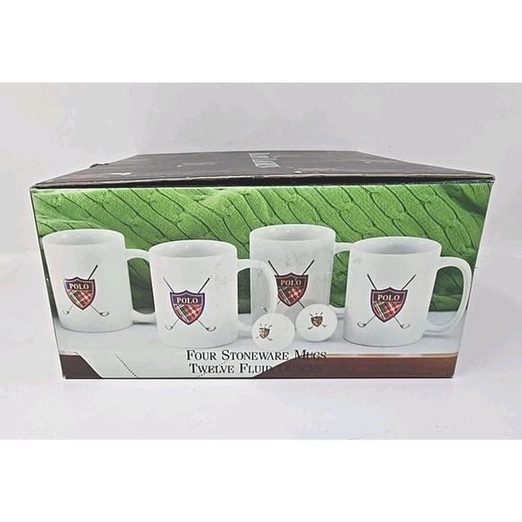Polo Ralph Lauren 1997 Coffee Mug Polo Golf Crest Clubs VTG Cup New U218 - Picture 10 of 10